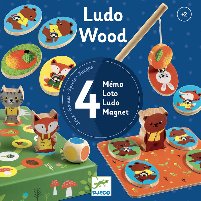 Wooden Educative Game
  - Ludo Wood - 4 Games