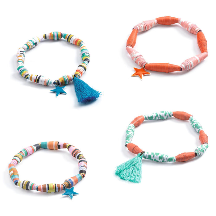 Pop and colourful handmade paper beads