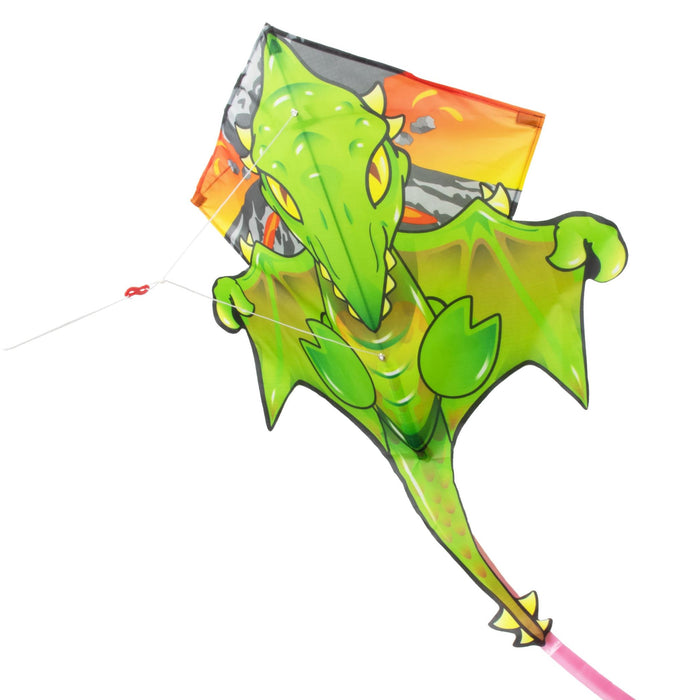 KITE'S READY 2 FLY - POP UP NYLON DIAMOND - PTERANODON -PATENTED POPUP SYSTEM- K