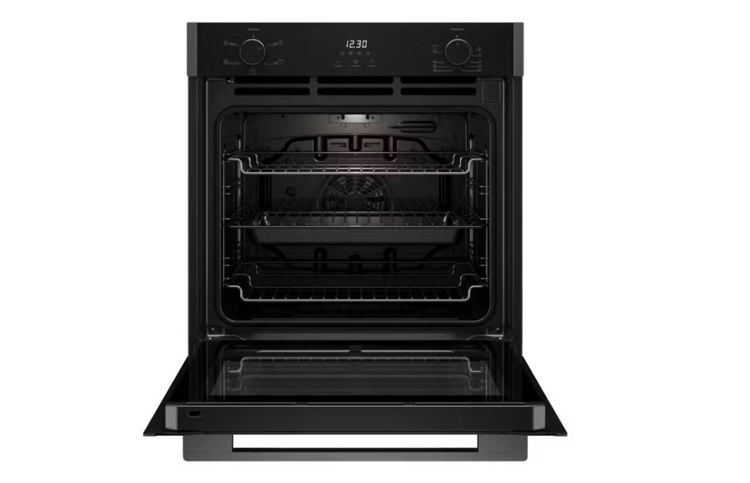 Euromaid 60cm 5 Function Built-in Oven, Dark Stainless