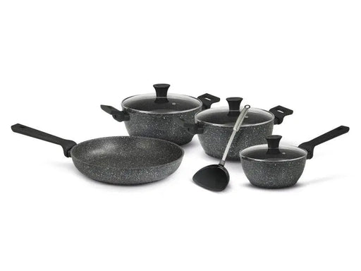 Flonal Cookware Petra Lavica 8 Piece Set - Frypan Saucepan Casserole Turner