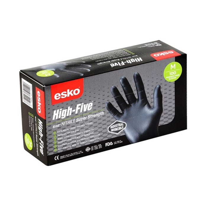 Nitrile Disposable Gloves Black Size Xl 100Pk (Mdnhd-Xl)