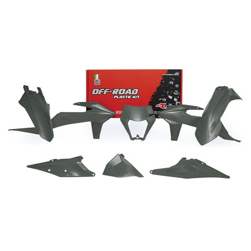 PLASTICS KIT RTECH KTM 125XCW 150EXC TPi 250EXC TPi 300EXC TPi 350EXCF 450EXCF 500EXCF QUANTUM GREY