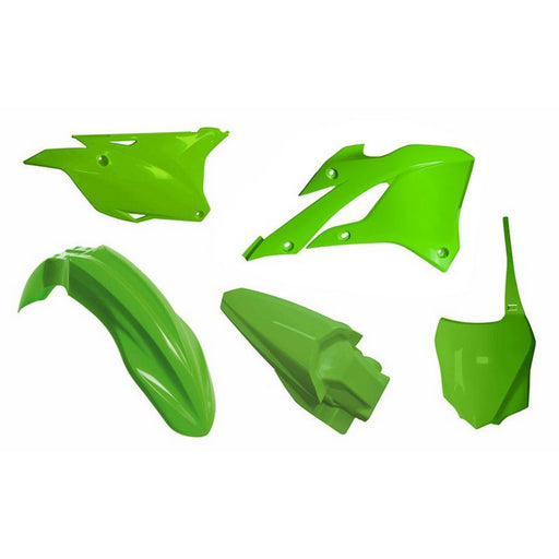 PLASTICS KIT RTECH 5 PIECES KAWASAKI KX85 KX100 22-23 GREEN