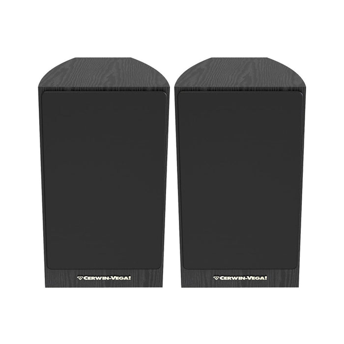 Cerwin Vega La Series Home Audio 6.5" 2-Way Bookshelf Speaker Pair Black