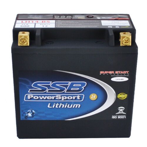 Motorcycle And Powersports Battery Lithium Ion 12V 500Cca By Ssb Lightweight Lit