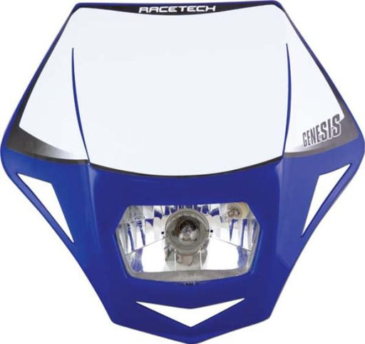 HEADLIGHT GENESIS RTECH YZF E9 CERT PARK LIGHT &amp; HALOGEN BA20D 12V 35W BULB &amp; HOLDERS &amp; FORK STRAPS