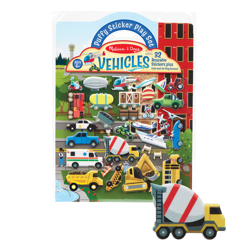 Puffy Sticker Play Set- Vehicles