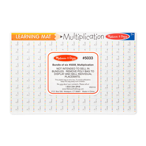 Multiplication Problems Write-A-Mat (Bundle of 6)