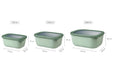 Mepal Cirqula Rectangle Large Set 3-Piece Nordic Sage