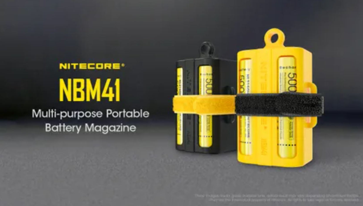 Nitecore Nbm41 Battery Magazine For 21700 / 18650 Batteries Yellow