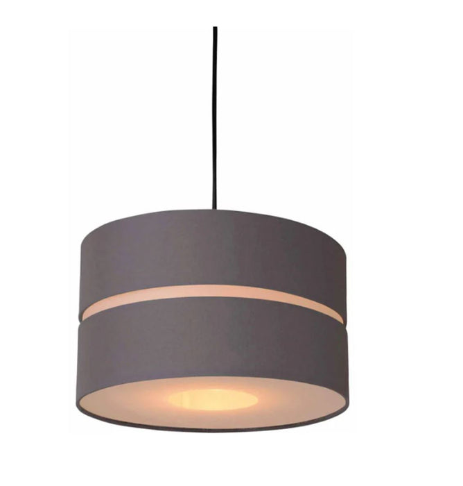 Orbit Frea Drum Pendant Shade Grey