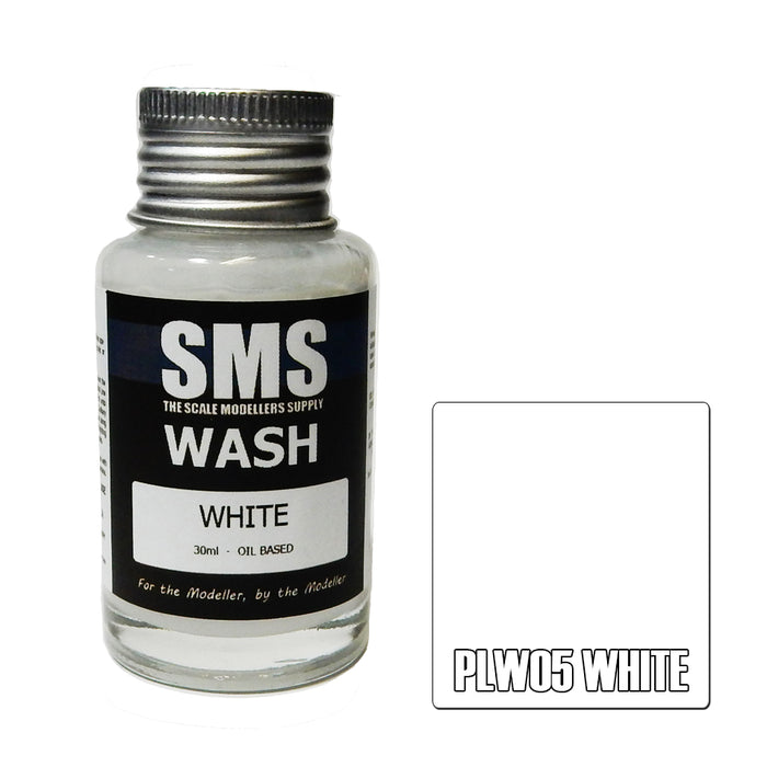 Airbrush Paint 30Ml Wash White Scale Modellers Supply