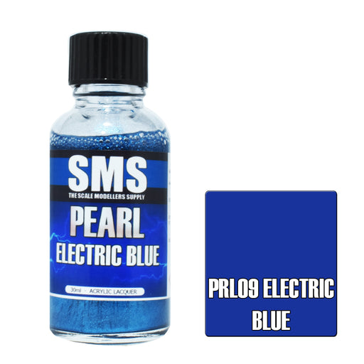 Air Brush paint 30ML PEARL ELECTRIC BLUE ACRYLIC lacquer SCALE MODELLERS SUPPLY