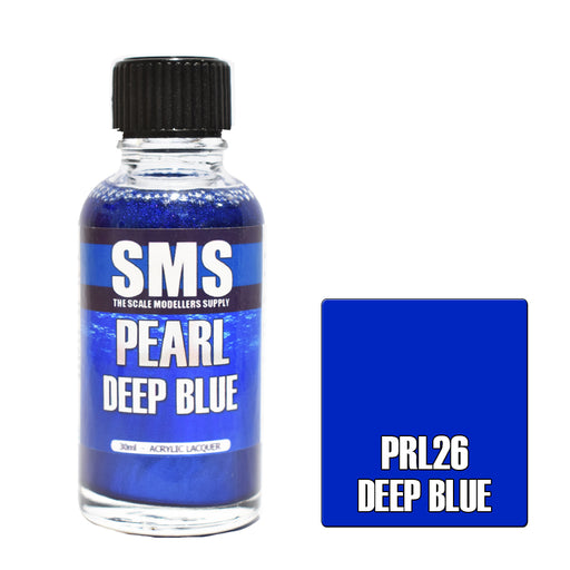 Air Brush paint 30ML PEARL DEEP BLUE ACRYLIC lacquer SCALE MODELLERS SUPPLY