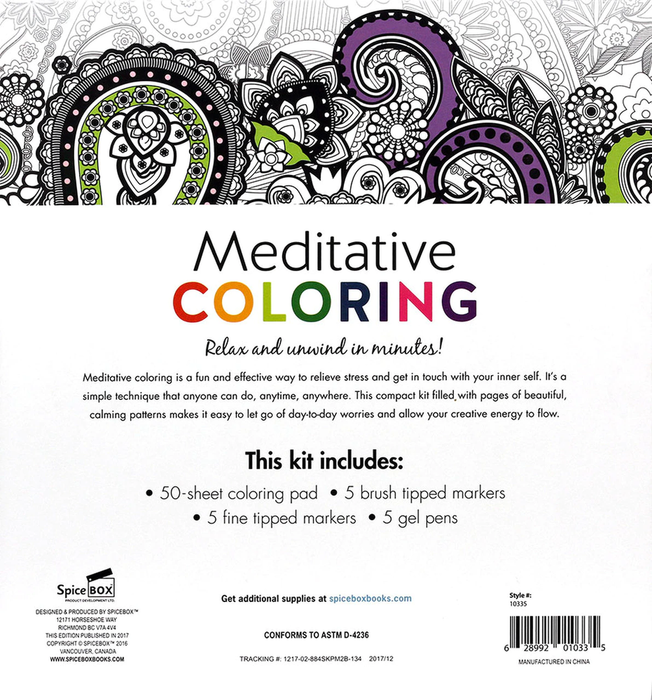 Sketch Plus Deluxe Meditative Coloring