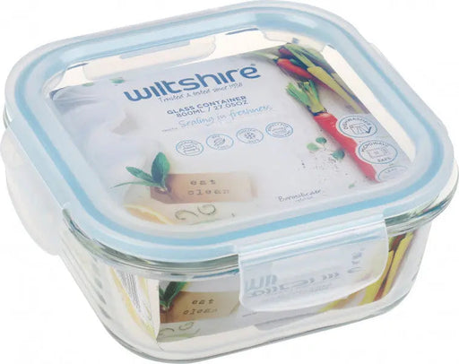 Wiltshire Square Glass Container 800ml