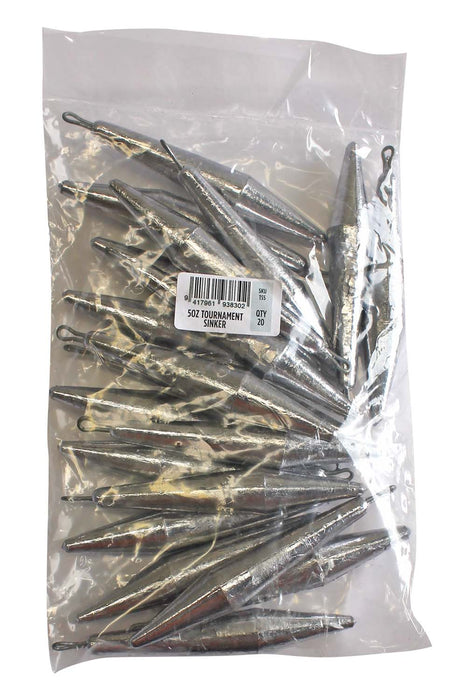 Tournament Sinker Bulk Pack 5oz (20 per pack)