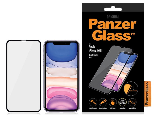 PanzerGlass Screen Protector iPhone XR/11 Case Friendly Black