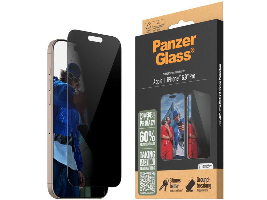 PanzerGlass UWF Privacy Screen Protector iPhone 2024 Pro Max