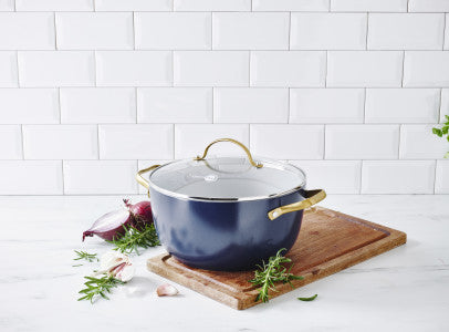 GreenPan Green Pan Padova Navy Blue Covered Casserole 24cm/4.7L