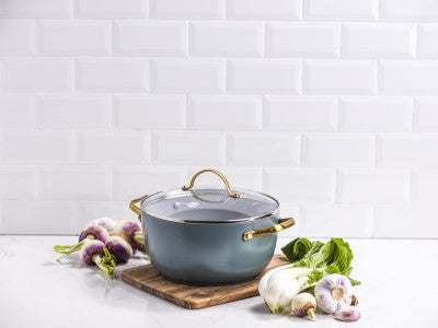 GreenPan Green Pan Padova Smokey Blue Covered Casserole 24cm/4.7L