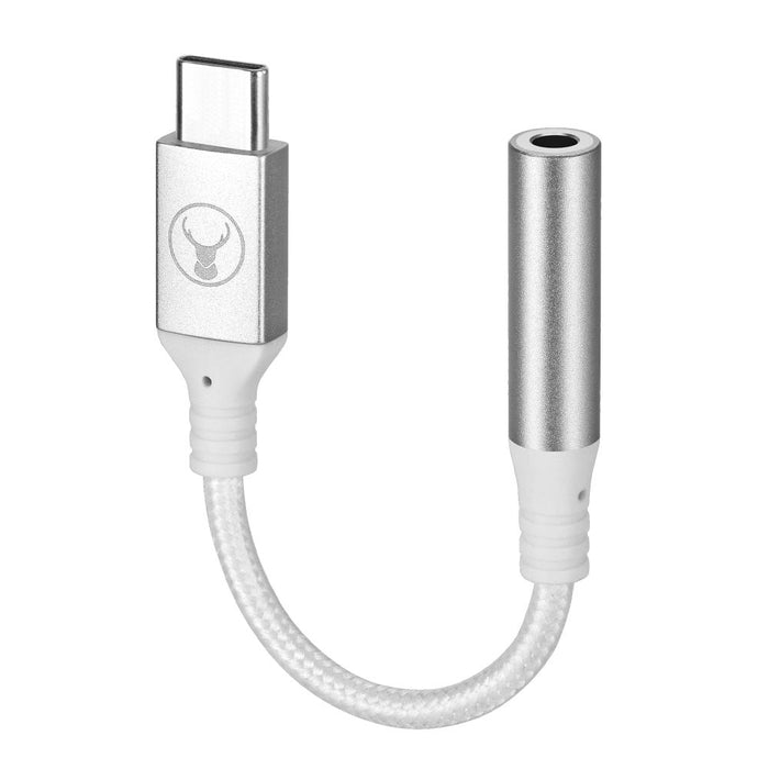 Bonelk USB-C to 3.5mm Long-Life Adapter (White)