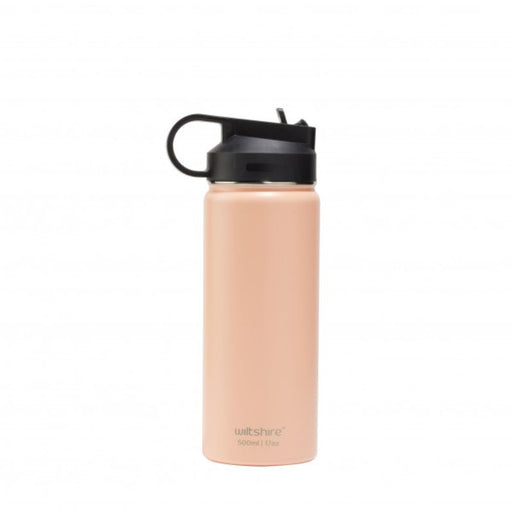 Wiltshire Stainless Steel Bottle Peach 500ml