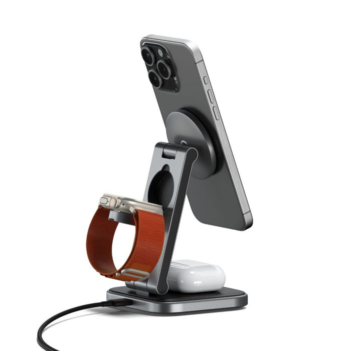 Satechi 3-in-1 Foldable Qi2 Wireless Charging Stand