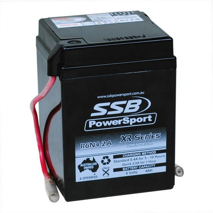 Motorcycle motorbike battery (Y6N4-2A) AGM 6V 4AH BY SSB