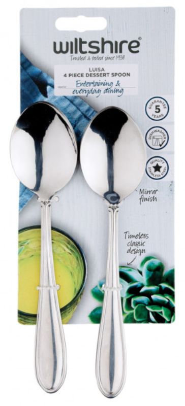 Wiltshire Luisa Dessert Spoons 4Piece