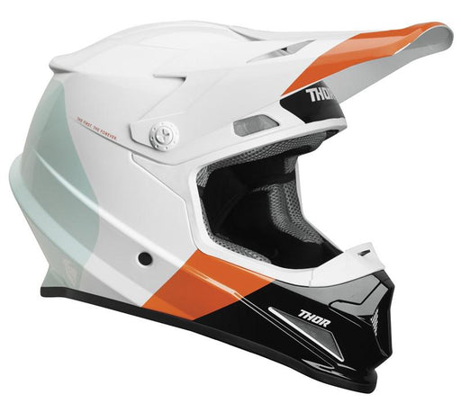 HELMET THOR MX S19 SECTOR MIPS BOMBER WHITE RED ORANGE XLARGE