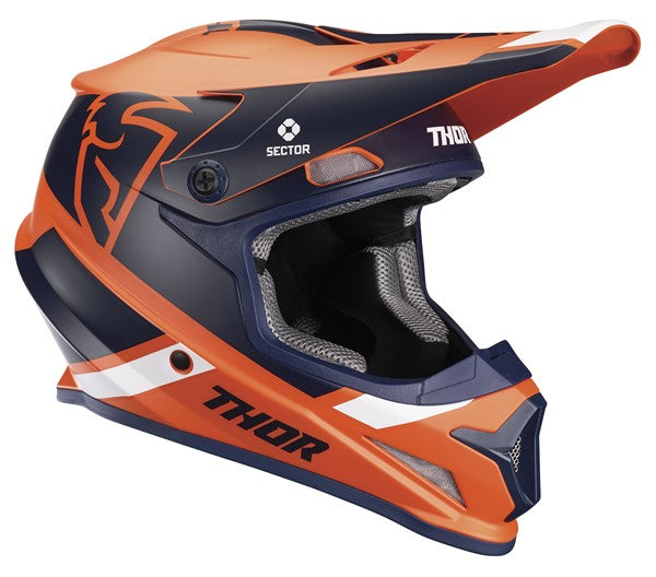 HELMET S20 MX THOR SECTOR SPLIT MIPS ORANGE NAVY LARGE