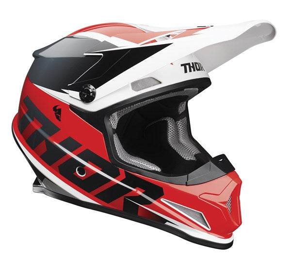 HELMET S21 & S22 THOR MX SECTOR FADER RED BLACK XS