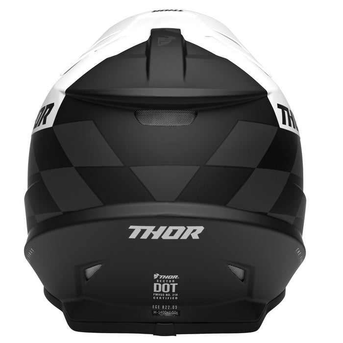 Helmet S23 Thor Mx Sector Birdrock Black/White Small