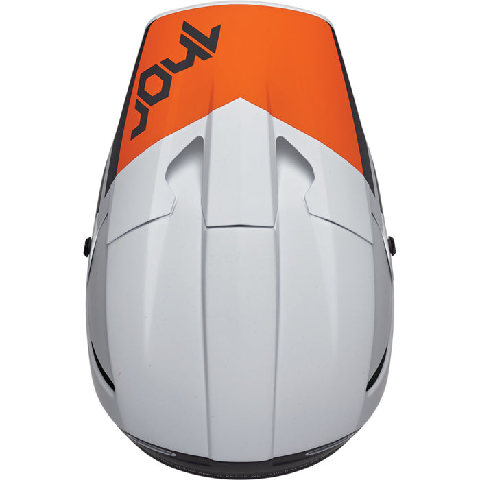 Helmet S24 Thor Mx Reflex Cube Light Gray / Red Orange Xl