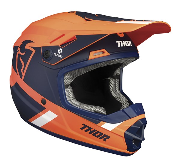 HELMET S21Y & S22Y THOR MX SECTOR SPLIT YOUTH MIPS ORANGE NAVY LARGE