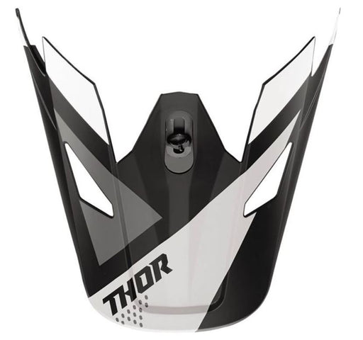 VISOR PEAK SECTOR BLADE BLACK WHITE