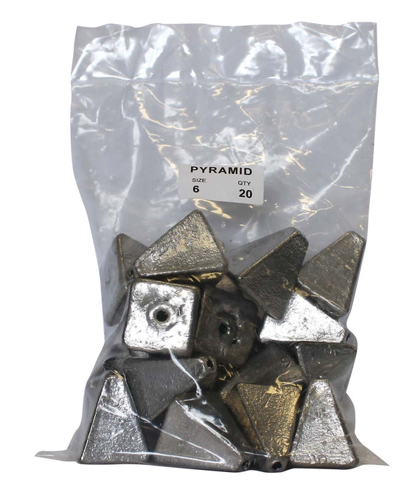 Pyramid Sinker Bulk Pack 6oz (20 per pack)