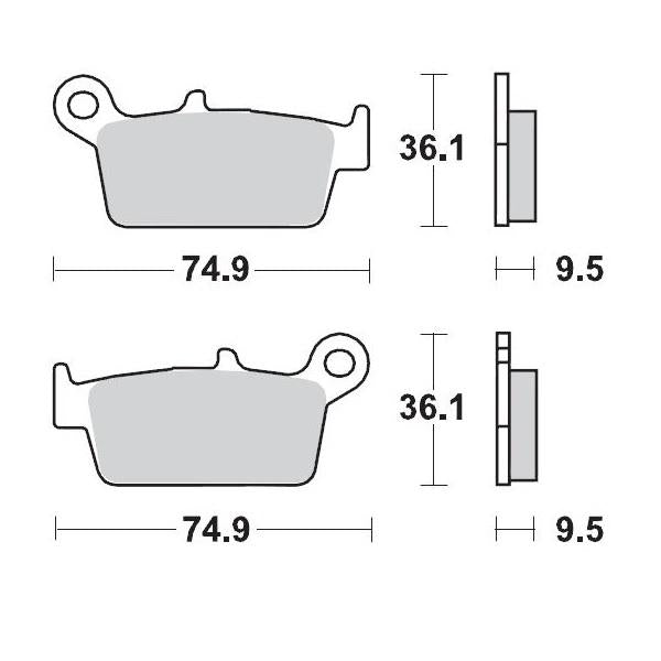 Brake Pads Rear Moto Master Racing Gp Gas Gas Honda Kawasaki Suzuki Yamaha Tm Ra