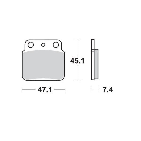 BRAKE PADS REAR MOTO MASTER PRO SINTERED ARCTIC CAT KAWASAKI SUZUKI