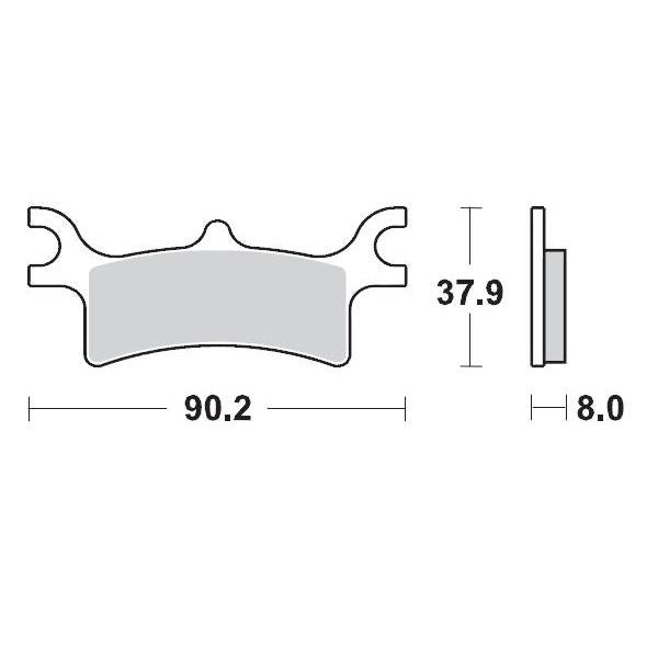 BRAKE PADS MOTO MASTER PRO SINTERED FOR POLARIS