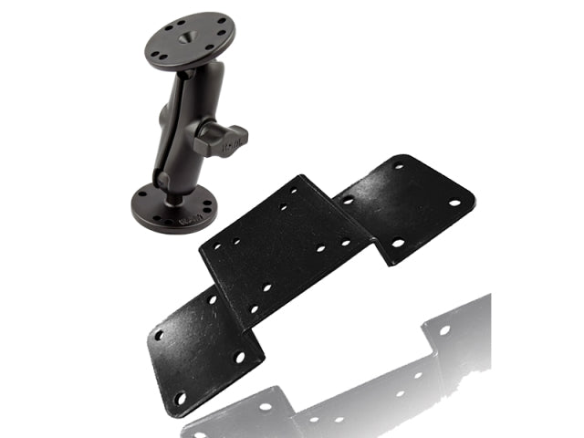 Steel Mounting Bracket + RAM Ball Mount w Round Base