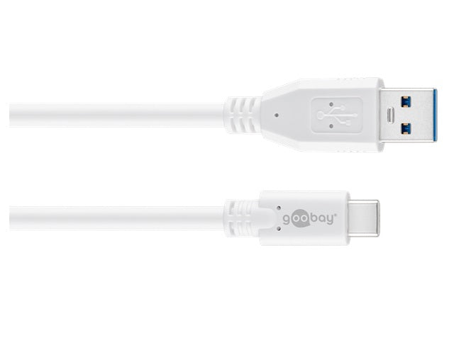 Goobay USB-C to USB A 3.0 cable white Â 1.0m