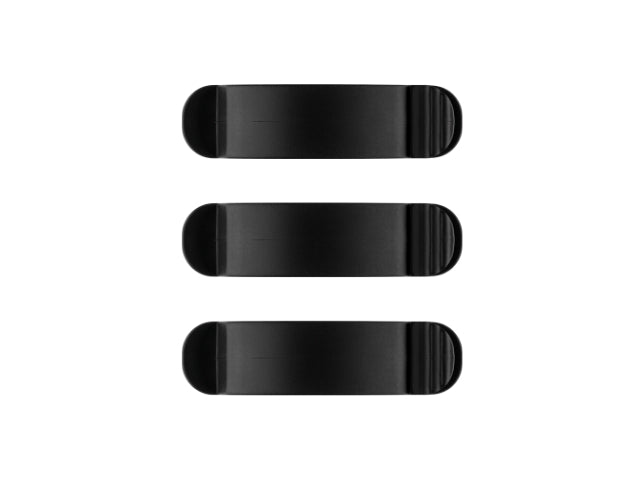 Goobay Cable Management Clip 3 Slots SET 3-pcs, black