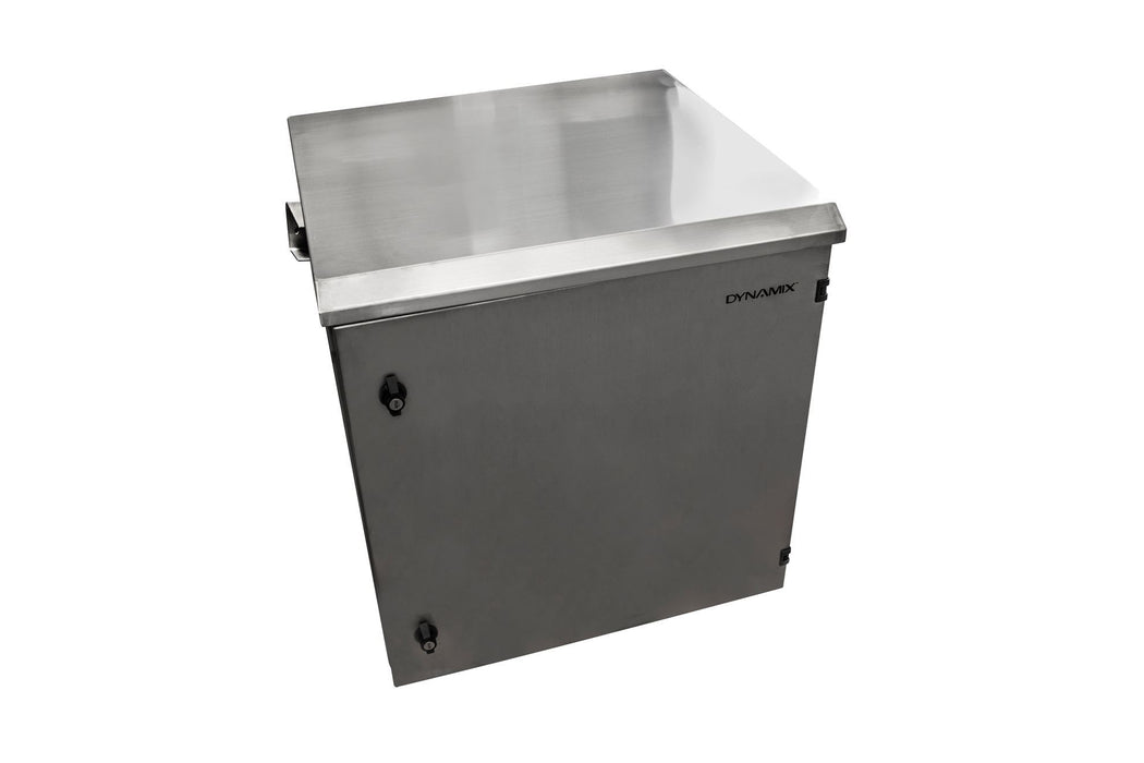 DYNAMIX 9RU Stainless Outdoor Wall Cabinet 611x625x515mm (WxDxH). SUS316 Stainle