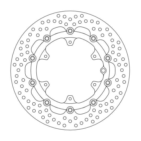 BRAKE DISC FRONT MOTO MASTER HALO FLOATING KTM HUSQVARNA