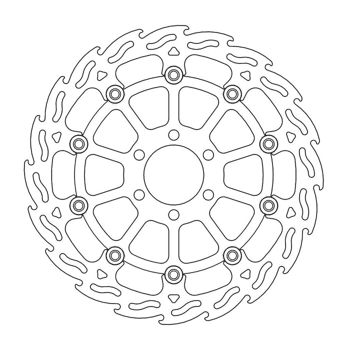 FRONT BRAKE DISC MOTO MASTER FLAME FLOATING KTM 125 DUKE  390 DUKE 13-16 200 DUKE 13-21 RC390 14-16