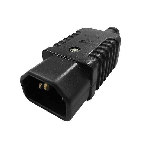 DYNAMIX Re-wire able IEC Male C14 10A plug. Termination: screw terminals