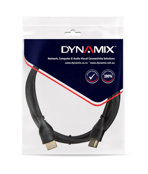 DYNAMIX 3m HDMI 10Gbs Slimline High-Speed Cable Ethernet 4K2K@24/30Hz 3840x2160